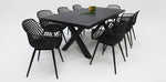 Load image into Gallery viewer, Ravenne Java 9pc Dining Setting - Black