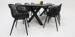 Load image into Gallery viewer, Ravenne Java 9pc Dining Setting - Black