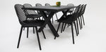 Load image into Gallery viewer, Ravenne Persia 9pc Dining Setting - Black
