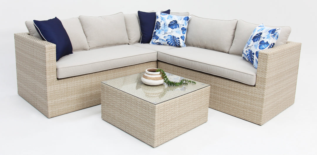 Remi Corner Sofa Set - White