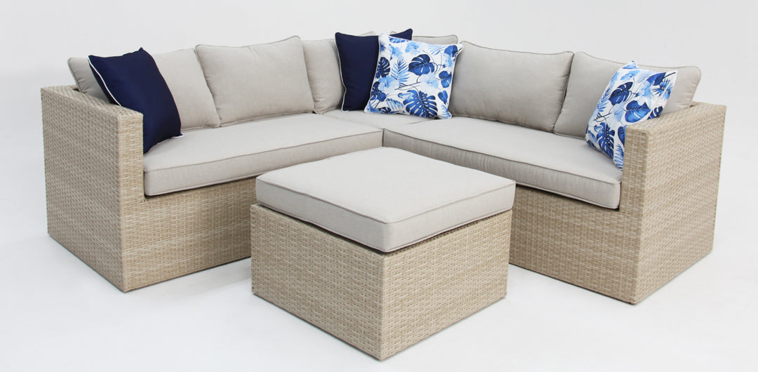 Remi Corner Sofa Set - White