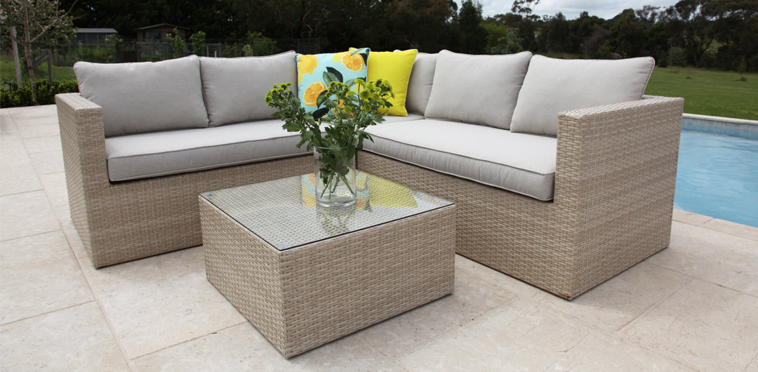 Remi Corner Sofa Set - White