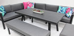 Load image into Gallery viewer, San Antonio Corner Lounge Setting - Gunmetal