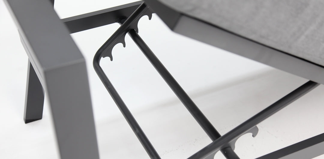 San Antonio Corner Lounge Setting - Gunmetal