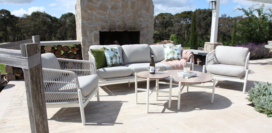 Tallulah 5pc Lounge Setting - Cream