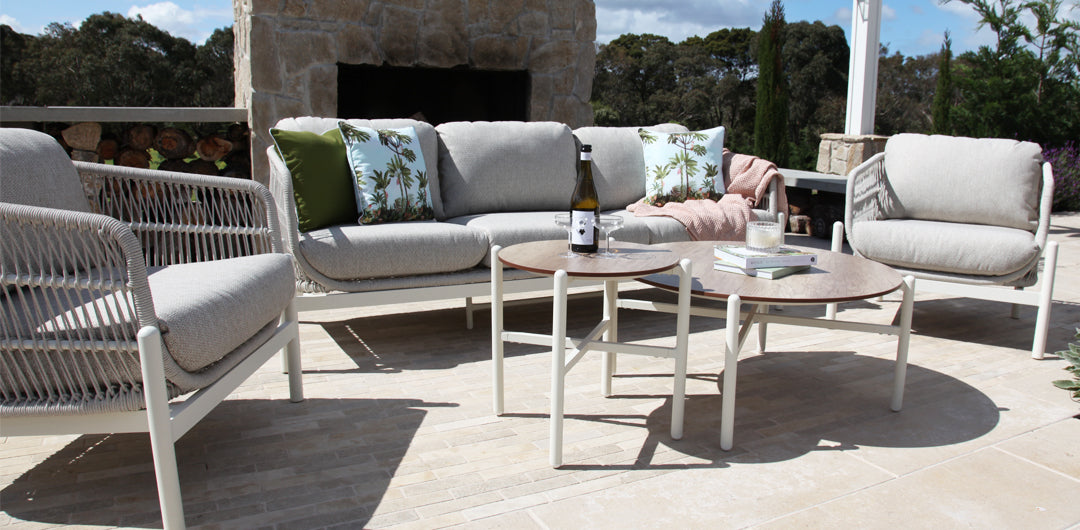 Tallulah 5pc Lounge Setting - Cream