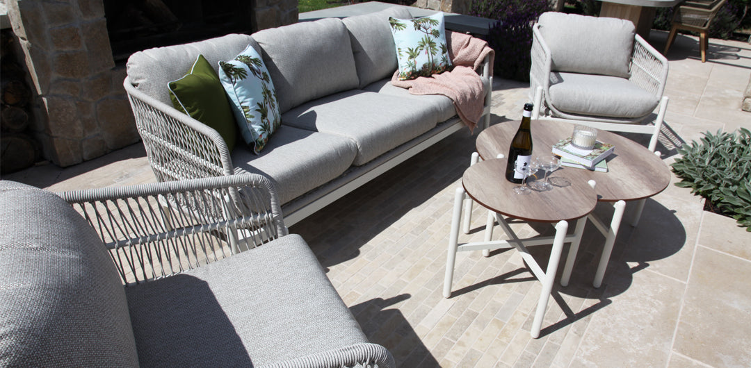 Tallulah 5pc Lounge Setting - Cream