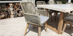 Load image into Gallery viewer, Veltis Albenga 9pc Travertine Dining Setting