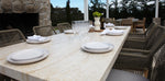 Load image into Gallery viewer, Veltis Albenga 9pc Travertine Dining Setting
