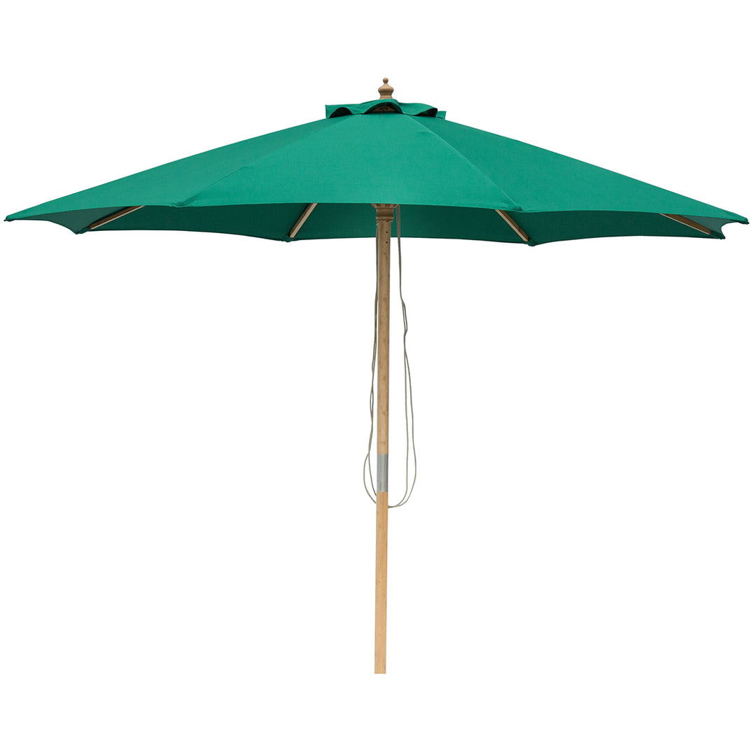 Billy Fresh 3m Bamboo Umbrella - Emerald Green