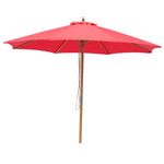 Load image into Gallery viewer, Billy Fresh 3m Bamboo Umbrella - Solid Red