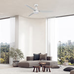 Load image into Gallery viewer, Aeroflow Winglide 132cm 52inch AC Ceiling Fan with LED - White