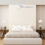 Load image into Gallery viewer, Aeroflow Skywave 132cm 52inch DC Ceiling Fan with LED - White
