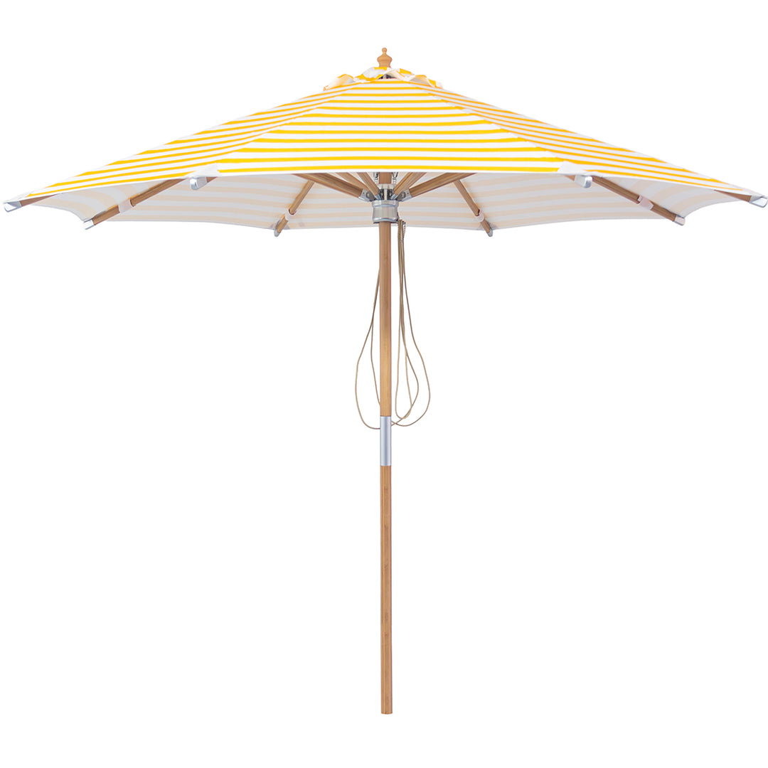 Billy Fresh 3m Deluxe Bamboo Umbrella - Yellow