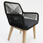 Load image into Gallery viewer, Charlotte Albenga 9pc Dining Setting - Black