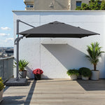 Load image into Gallery viewer, Amalfi 3x3m Cantilever Umbrella with Water Base - Dark Grey
