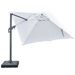 Load image into Gallery viewer, Amalfi 3x3m Cantilever Umbrella with Water Base - Light Grey