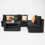 Load image into Gallery viewer, Amani Corner Lounge Setting - Black