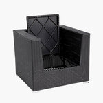 Load image into Gallery viewer, Amani Storage Armchair - Black Charcoal