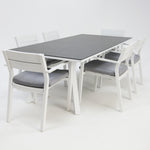 Load image into Gallery viewer, Athena Dallas 7pc Dining Setting - White