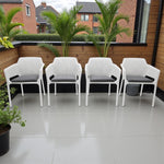 Load image into Gallery viewer, Bailey Dining Armchair Set of 4 - White