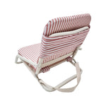 Load image into Gallery viewer, Dusty Pink and White Stripe Beach Chair