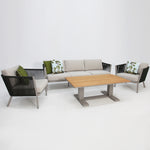 Load image into Gallery viewer, Blass 4pc Lounge Setting - Khaki