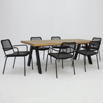 Load image into Gallery viewer, Bosco Bahamas 7pc Dining Setting - Black