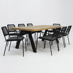 Load image into Gallery viewer, Bosco Bahamas 9pc Dining Setting - Black