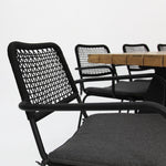 Load image into Gallery viewer, Bosco Bahamas 9pc Dining Setting - Black