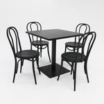 Load image into Gallery viewer, Cannes Bentwood 5pc Cafe Dining Setting - Black