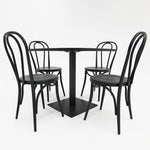Load image into Gallery viewer, Cannes Bentwood 5pc Cafe Dining Setting - Black
