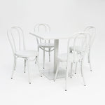 Load image into Gallery viewer, Cannes Bentwood 5pc Cafe Dining Setting - White