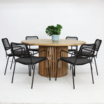 Load image into Gallery viewer, Carella Bahamas 7pc Dining Setting - Black