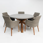 Load image into Gallery viewer, Charlotte Faro 6pc Dining Setting - Kobo Grey