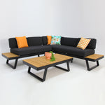 Load image into Gallery viewer, Charlton Corner Lounge Setting - Black
