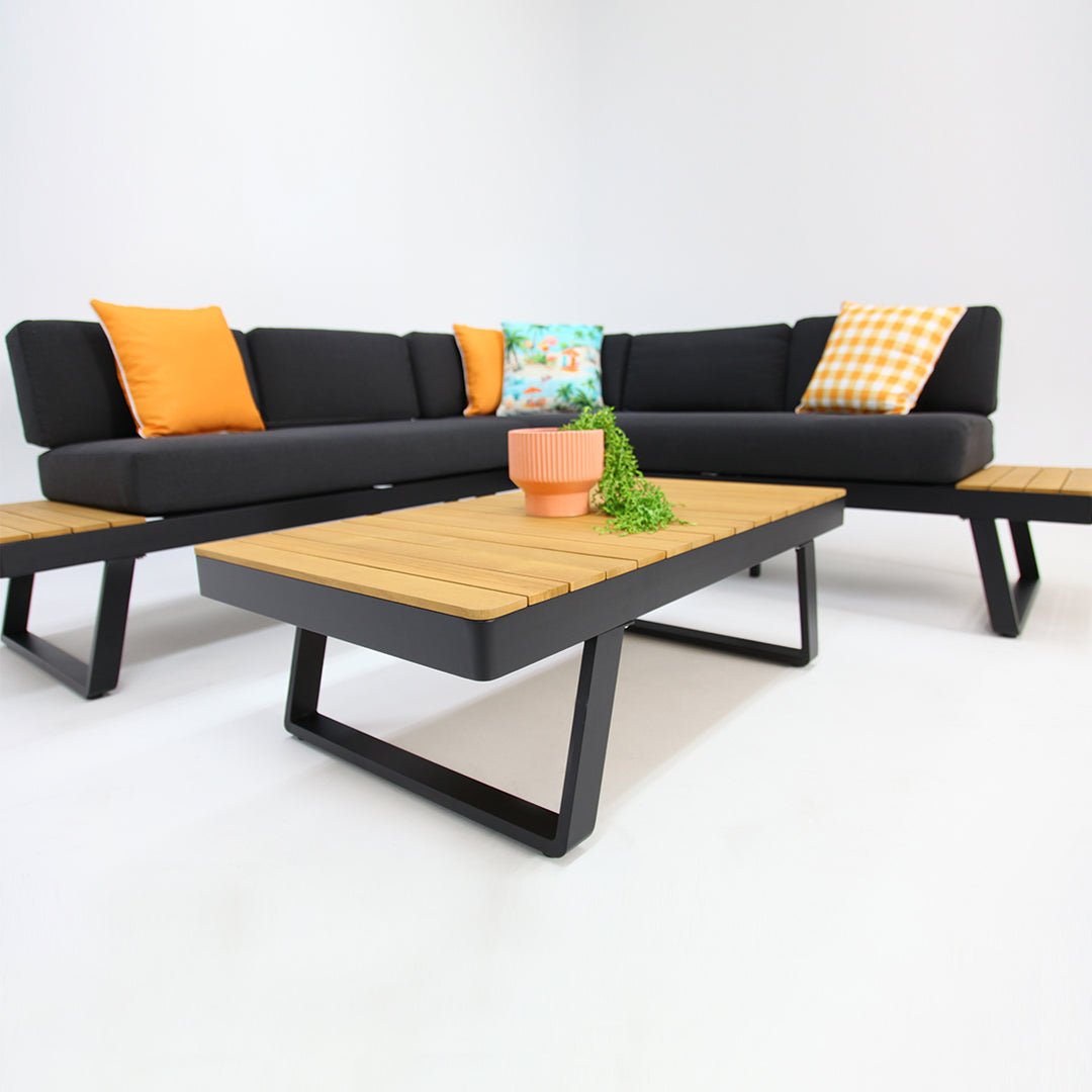 Charlton Corner Lounge Setting - Black