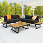 Load image into Gallery viewer, Charlton Corner Lounge Setting - Black