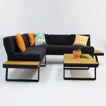 Load image into Gallery viewer, Charlton Corner Lounge Setting - Black