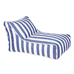 Load image into Gallery viewer, Chill Out Navy + White Stripe Outdoor Beanbag