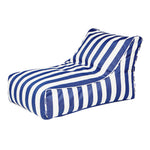 Load image into Gallery viewer, Chill Out Navy + White Stripe Outdoor Beanbag