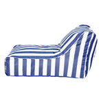 Load image into Gallery viewer, Chill Out Navy + White Stripe Outdoor Beanbag