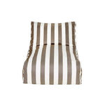 Load image into Gallery viewer, Chill Out Taupe + White Stripe Outdoor Beanbag
