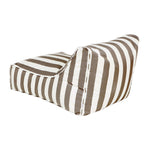 Load image into Gallery viewer, Chill Out Taupe + White Stripe Outdoor Beanbag