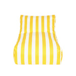 Load image into Gallery viewer, Chill Out Yellow + White Stripe Outdoor Beanbag