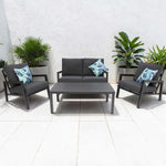 Load image into Gallery viewer, Consuela 4pc Lounge Setting - Anthracite