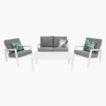 Load image into Gallery viewer, Consuela 4pc Lounge Setting - White