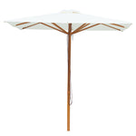 Load image into Gallery viewer, Billy Fresh 2m Timber-Look Aluminium Umbrella - Solid Cream
