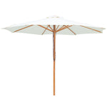 Load image into Gallery viewer, Billy Fresh 3m Timber-Look Aluminium Umbrella - Solid Cream