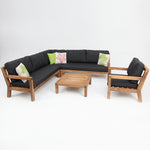 Load image into Gallery viewer, Cuban Corner Lounge Setting with Armchair